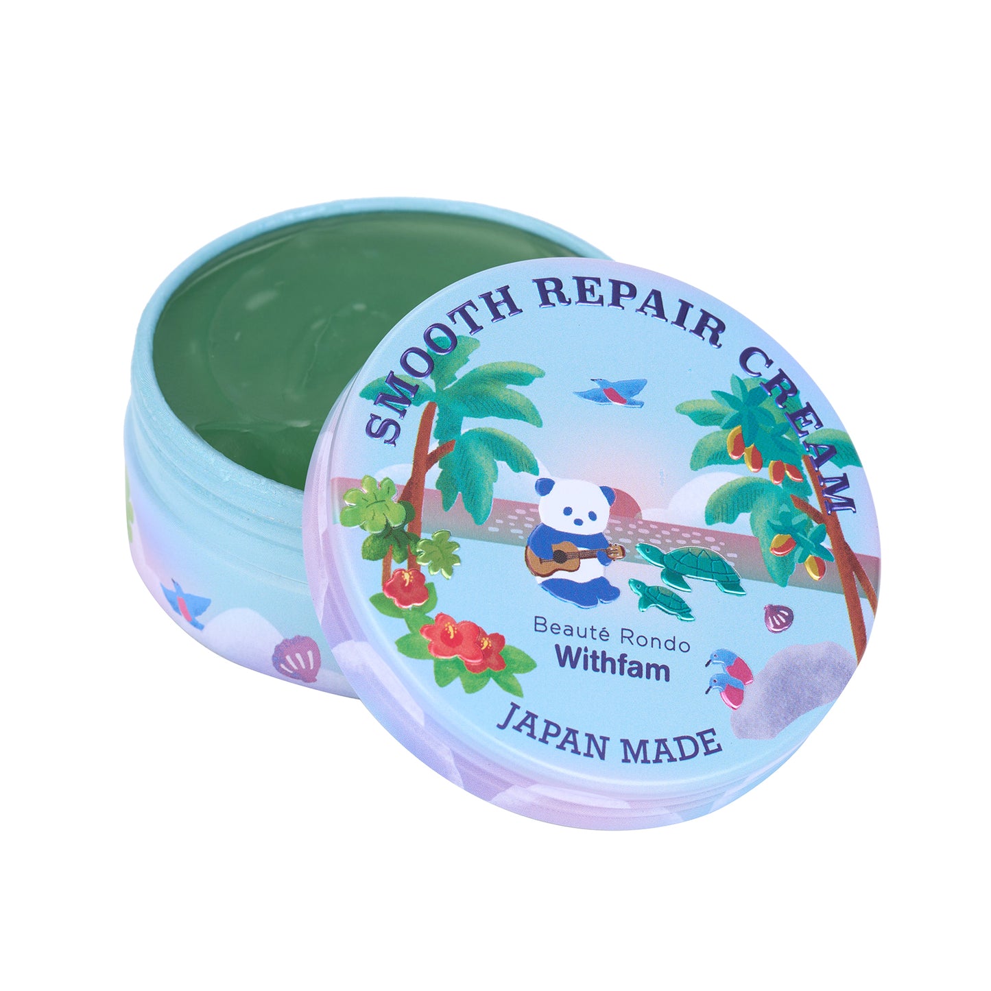WITHFAM | SMOOTH REPAIR SOUFFLÉ CREAM 75G | 平滑修護舒芙蕾面霜 綠茶清香(涼感) 75克