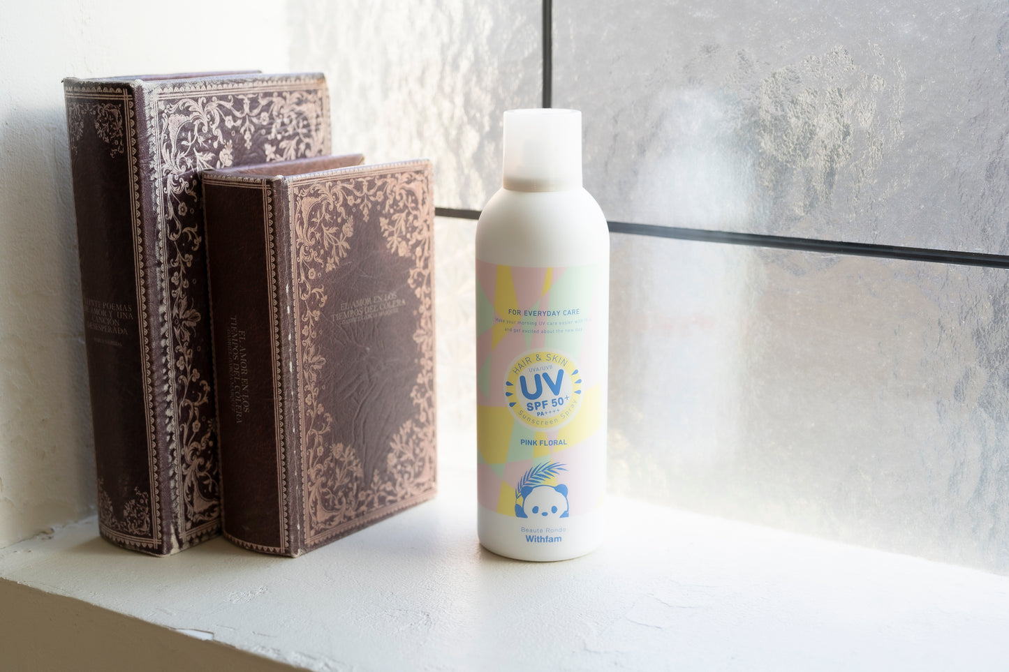 WITHFAM | HAIR & SKIN UV SPRAY 200g | 頭髮及肌膚UV防曬噴霧粉紅色花香200克