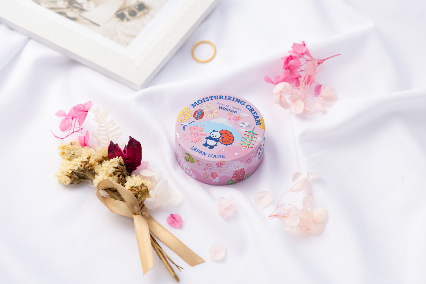 WITHFAM | MOISTURE CREAM SAKURA 75g | 全效保濕霜櫻花75克