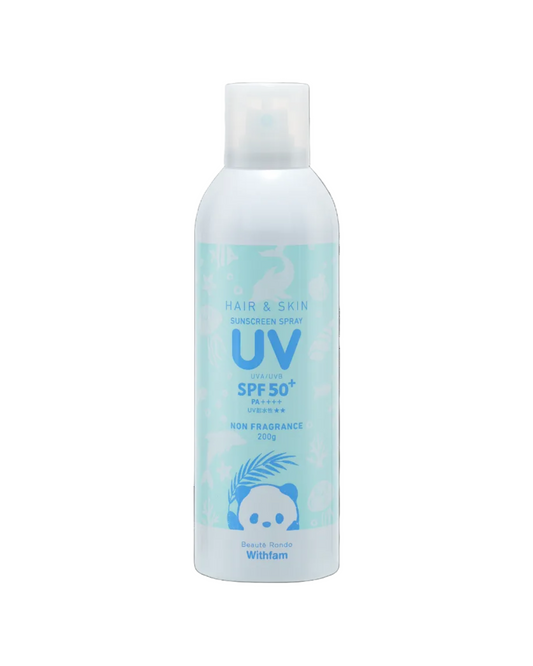 Withfam Hair & Skin UV Spray SPF50+ PA++++ 輕盈防曬噴霧 200g