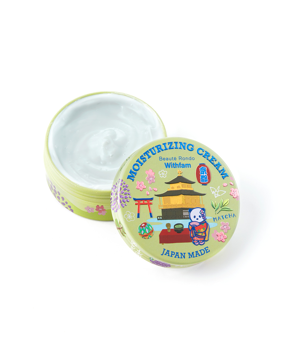 Withfam Matcha Byakudan Moisture Cream 舒緩白檀香抹茶保濕霜 75g