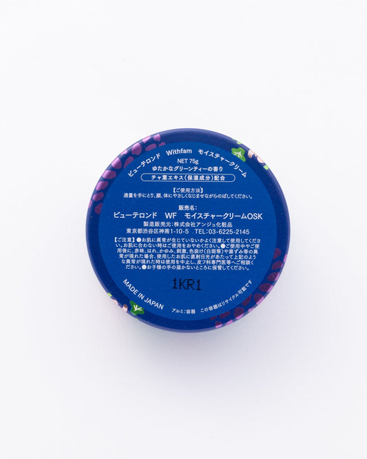 Withfam Matcha Moisture Cream 濃郁綠茶味抹茶保濕霜 75g